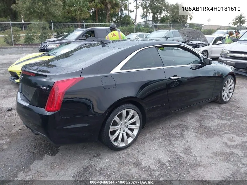 2017 Cadillac Ats Luxury VIN: 1G6AB1RX4H0181610 Lot: 40466344