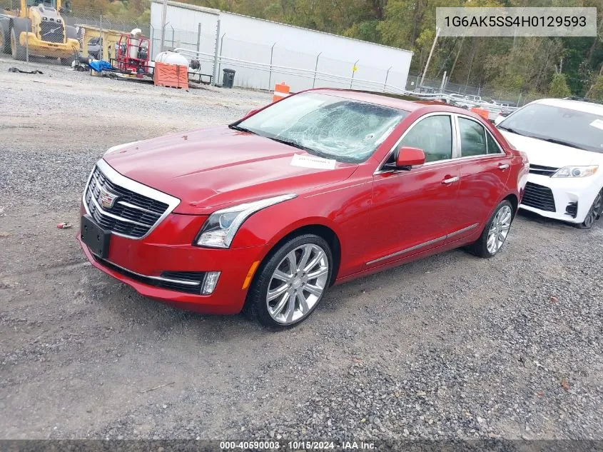 2017 Cadillac Ats Premium Luxury VIN: 1G6AK5SS4H0129593 Lot: 40590003