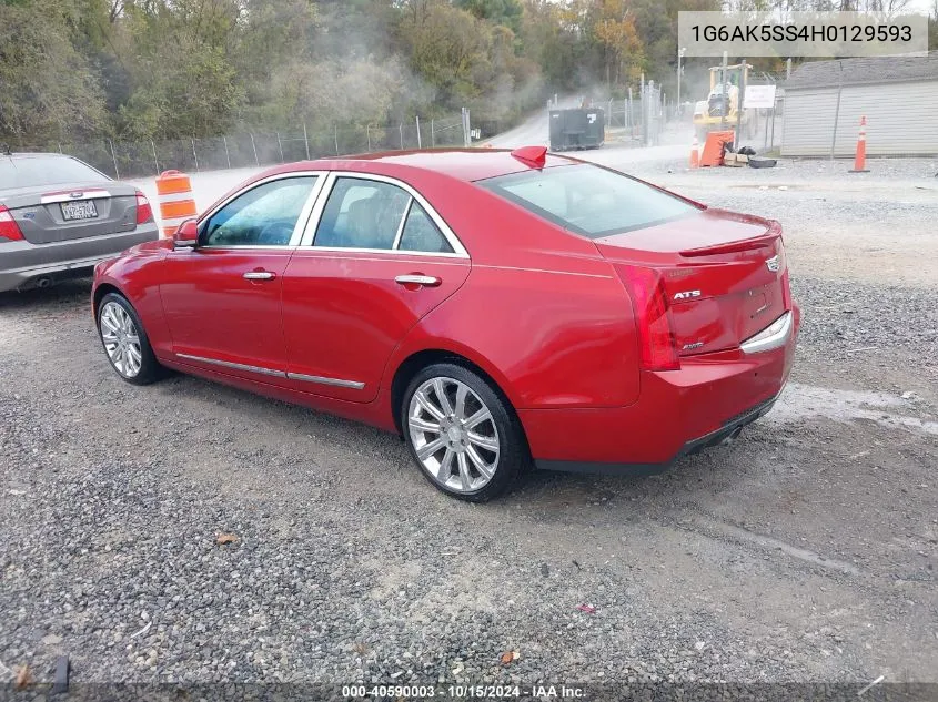 2017 Cadillac Ats Premium Luxury VIN: 1G6AK5SS4H0129593 Lot: 40590003