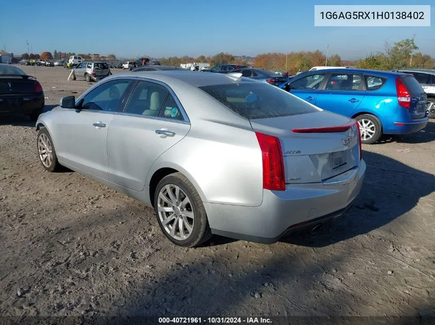 2017 Cadillac Ats Standard VIN: 1G6AG5RX1H0138402 Lot: 40721961