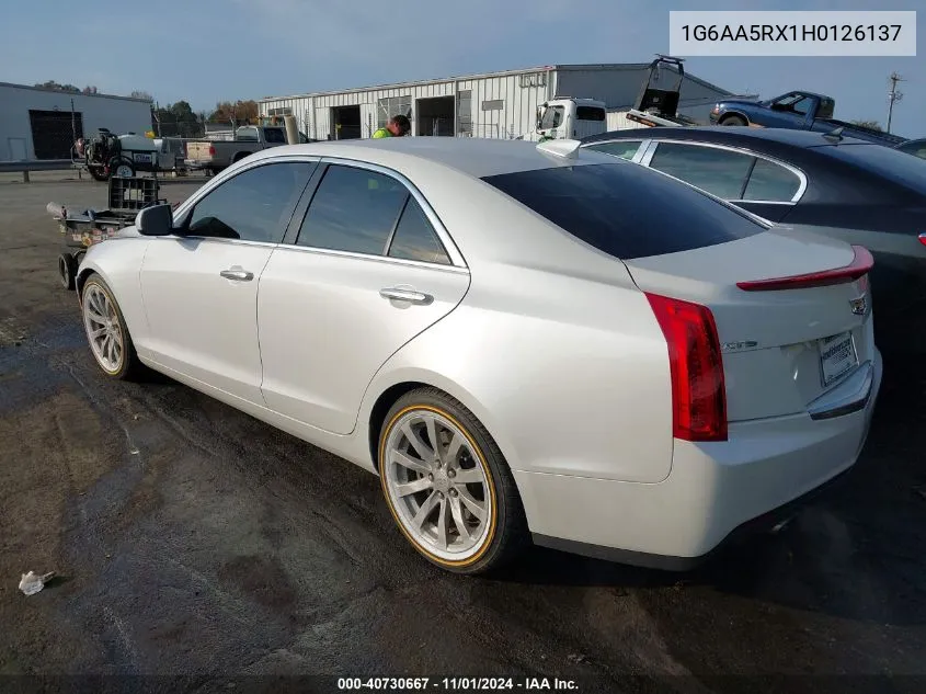 2017 Cadillac Ats Standard VIN: 1G6AA5RX1H0126137 Lot: 40730667