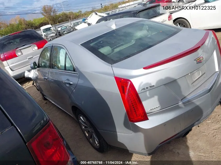 2017 Cadillac Ats Luxury VIN: 1G6AH5RXXH0122325 Lot: 40765768