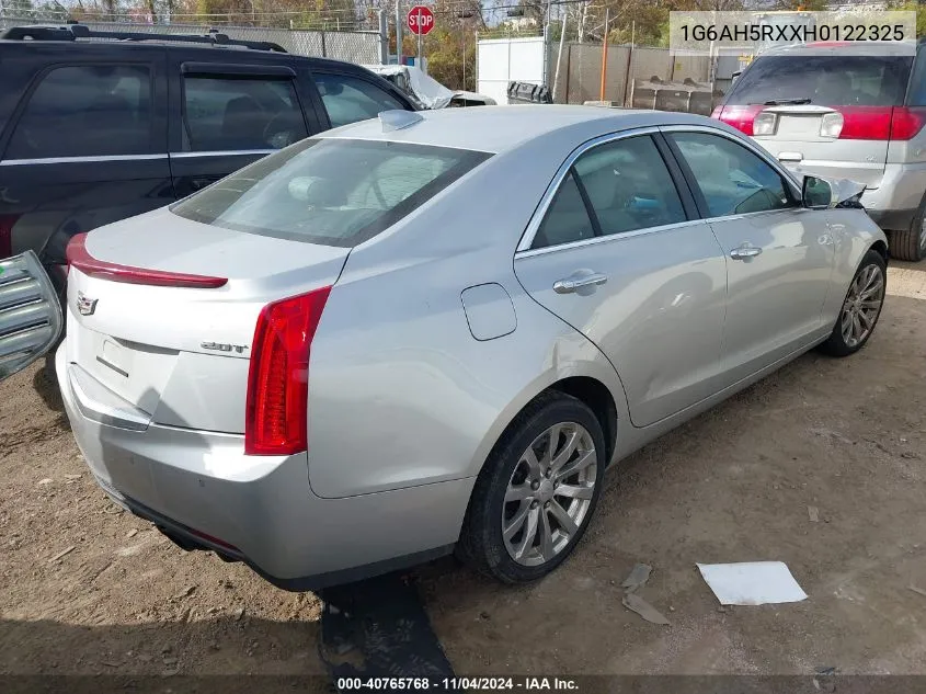 2017 Cadillac Ats Luxury VIN: 1G6AH5RXXH0122325 Lot: 40765768