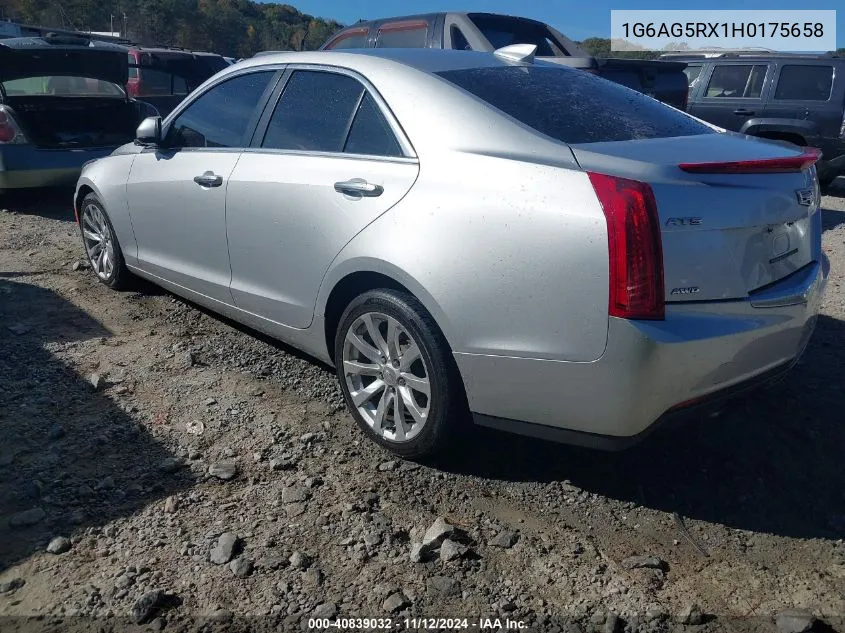 2017 Cadillac Ats Standard VIN: 1G6AG5RX1H0175658 Lot: 40839032