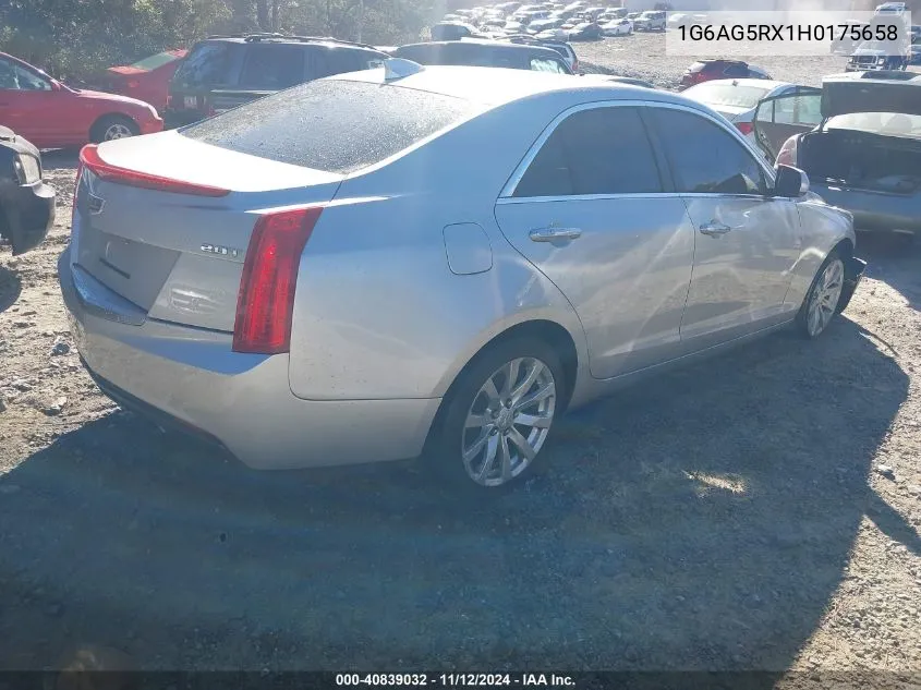 2017 Cadillac Ats Standard VIN: 1G6AG5RX1H0175658 Lot: 40839032