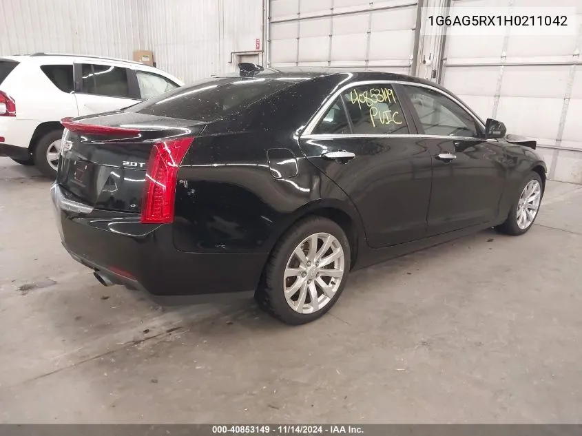 2017 Cadillac Ats Standard VIN: 1G6AG5RX1H0211042 Lot: 40853149