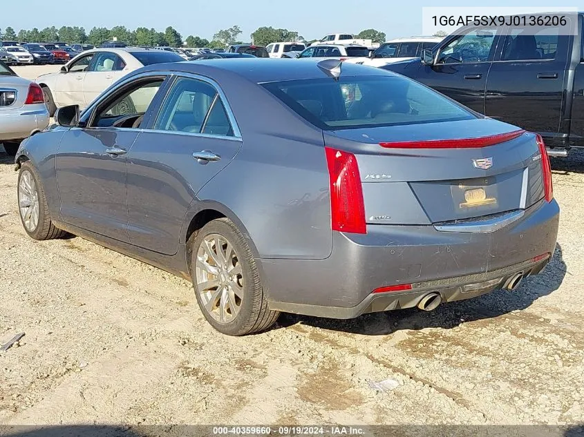 1G6AF5SX9J0136206 2018 Cadillac Ats Luxury