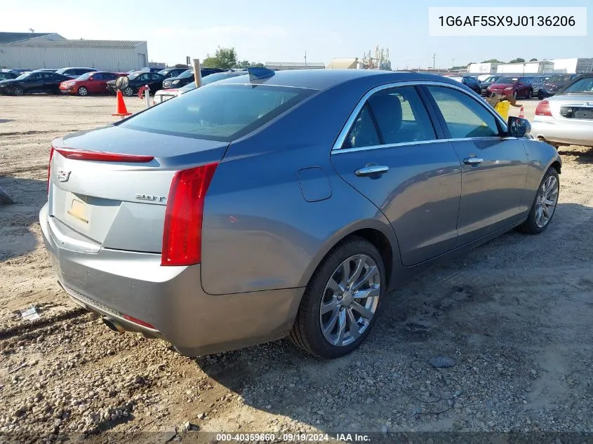 1G6AF5SX9J0136206 2018 Cadillac Ats Luxury