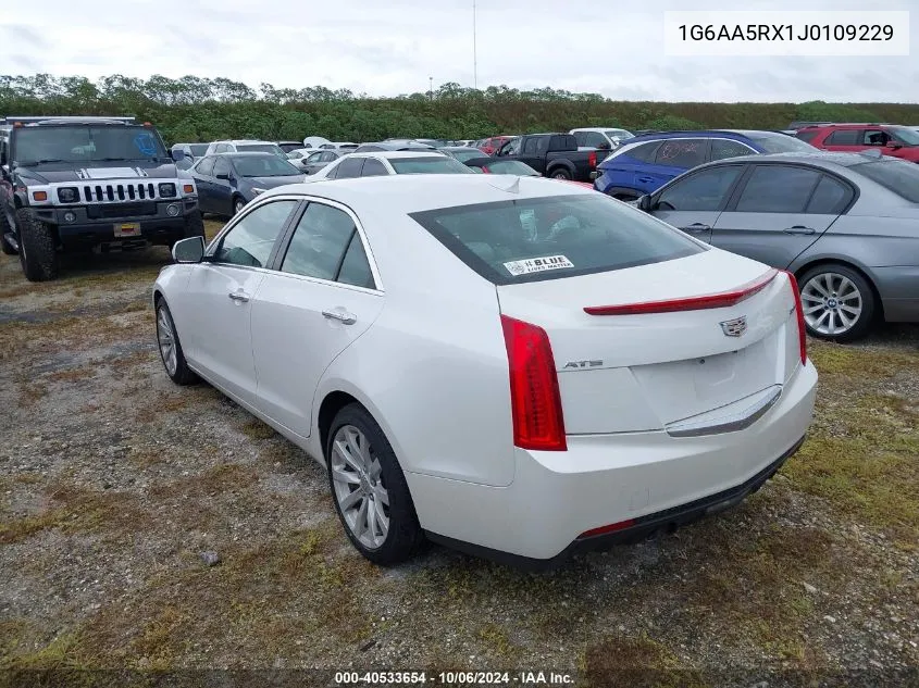 2018 Cadillac Ats VIN: 1G6AA5RX1J0109229 Lot: 40533654