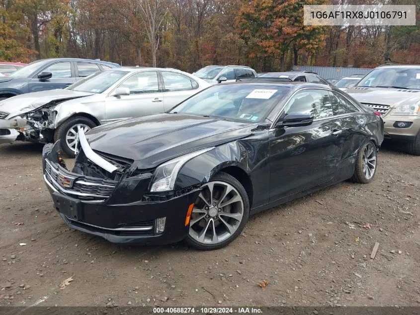 1G6AF1RX8J0106791 2018 Cadillac Ats Luxury