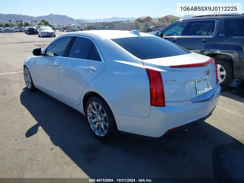 2018 Cadillac Ats Luxury VIN: 1G6AB5SX9J0112225 Lot: 40752884