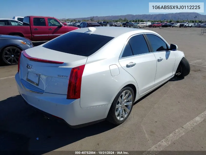 2018 Cadillac Ats Luxury VIN: 1G6AB5SX9J0112225 Lot: 40752884