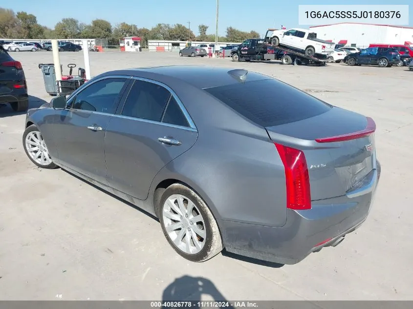 2018 Cadillac Ats Premium Luxury VIN: 1G6AC5SS5J0180376 Lot: 40826778