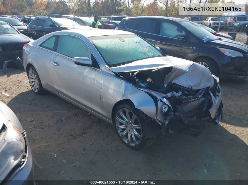 2019 Cadillac Ats Standard VIN: 1G6AE1RX0K0104165 Lot: 40621553