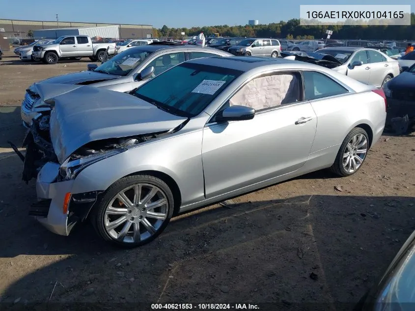 2019 Cadillac Ats Standard VIN: 1G6AE1RX0K0104165 Lot: 40621553