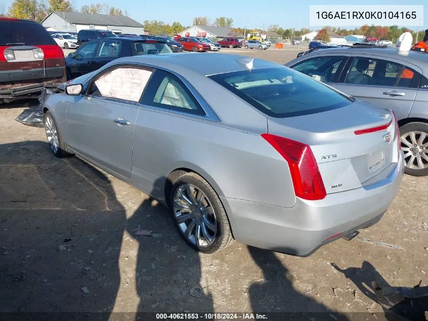 2019 Cadillac Ats Standard VIN: 1G6AE1RX0K0104165 Lot: 40621553