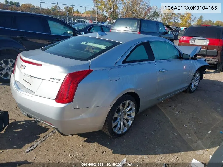 2019 Cadillac Ats Standard VIN: 1G6AE1RX0K0104165 Lot: 40621553