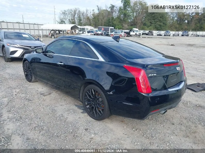 2019 Cadillac Ats Luxury VIN: 1G6AB1RX5K0127126 Lot: 40849081