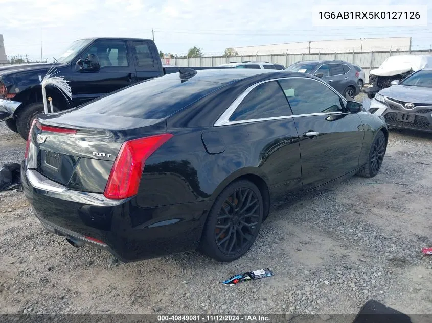 2019 Cadillac Ats Luxury VIN: 1G6AB1RX5K0127126 Lot: 40849081