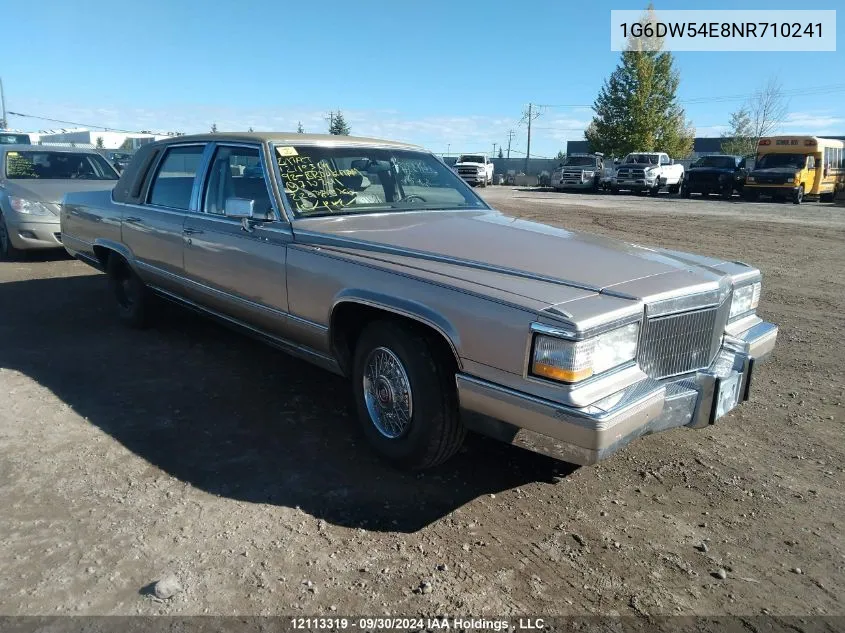 1G6DW54E8NR710241 1992 Cadillac Brougham