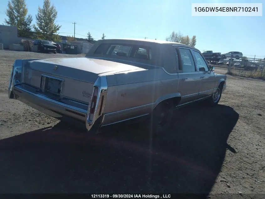 1992 Cadillac Brougham VIN: 1G6DW54E8NR710241 Lot: 12113319