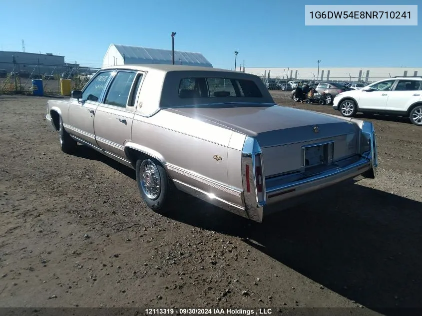 1992 Cadillac Brougham VIN: 1G6DW54E8NR710241 Lot: 12113319