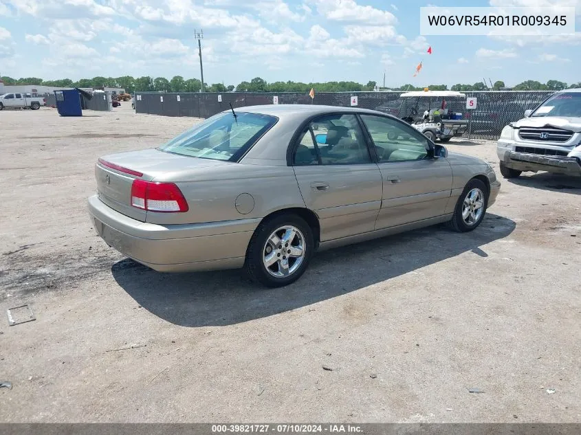 2001 Cadillac Catera Standard VIN: W06VR54R01R009345 Lot: 39821727