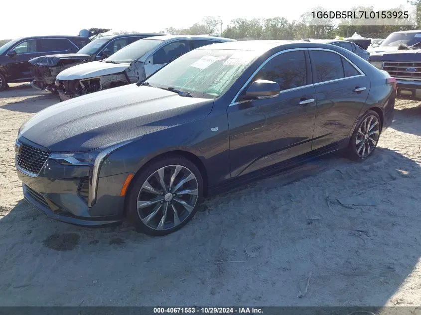 2020 Cadillac Ct4 Premium Luxury VIN: 1G6DB5RL7L0153925 Lot: 40671553