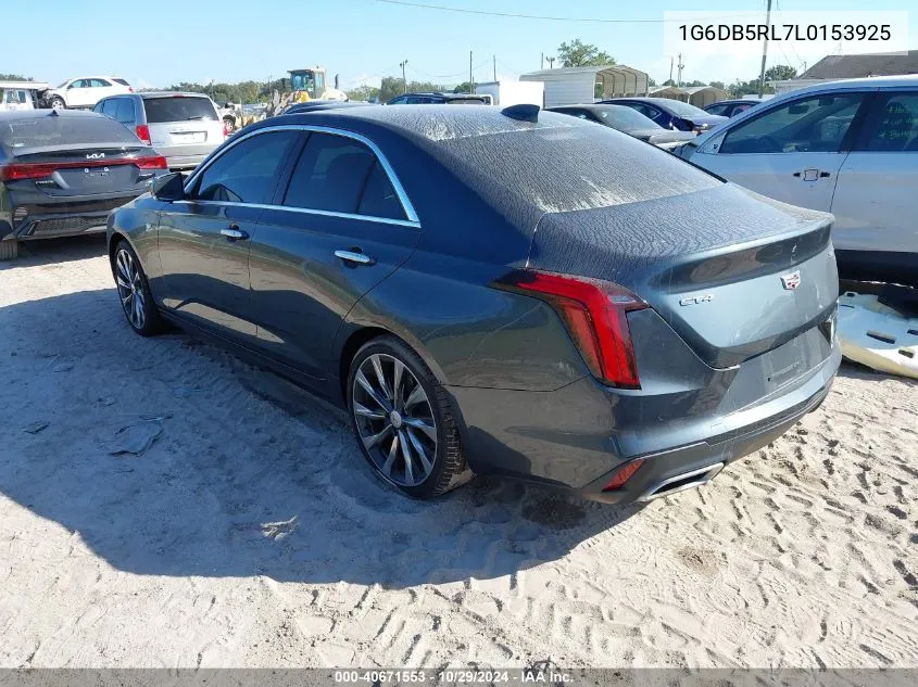 1G6DB5RL7L0153925 2020 Cadillac Ct4 Premium Luxury