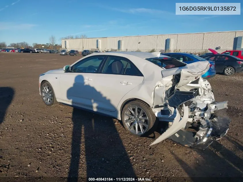 2020 Cadillac Ct4 Sport VIN: 1G6DG5RK9L0135872 Lot: 40843184