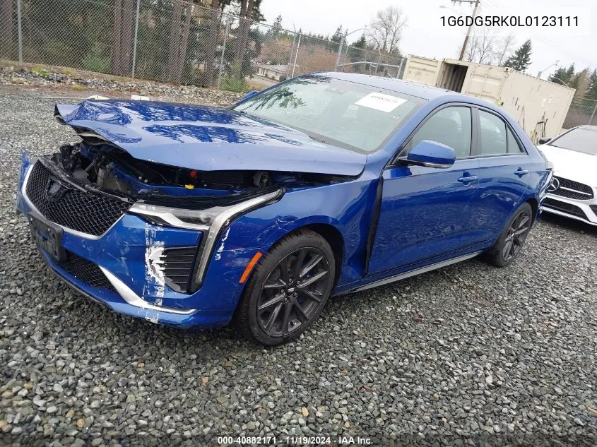 2020 Cadillac Ct4 Sport VIN: 1G6DG5RK0L0123111 Lot: 40882171