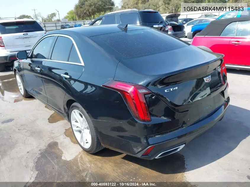 1G6DA5RK4M0115483 2021 Cadillac Ct4 Luxury