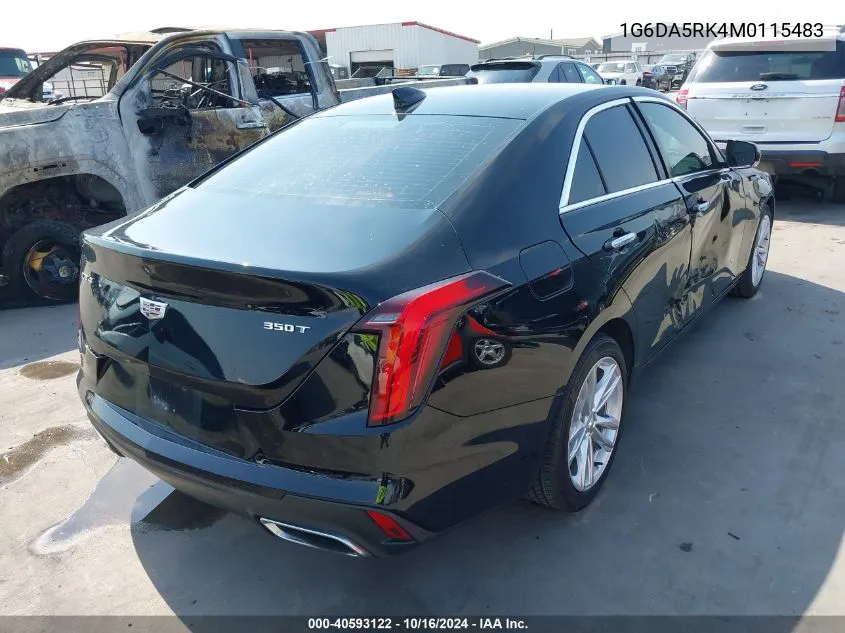 1G6DA5RK4M0115483 2021 Cadillac Ct4 Luxury