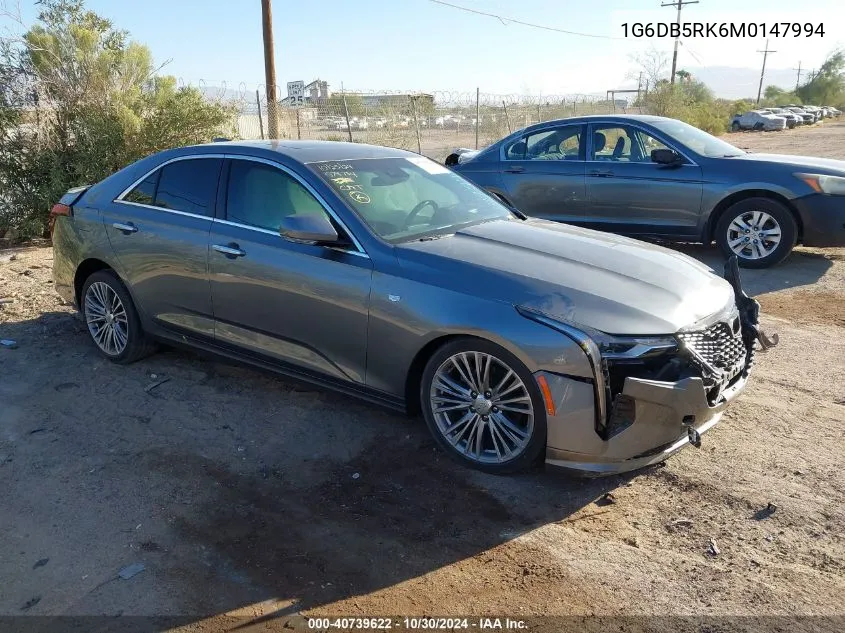 1G6DB5RK6M0147994 2021 Cadillac Ct4 Premium Luxury