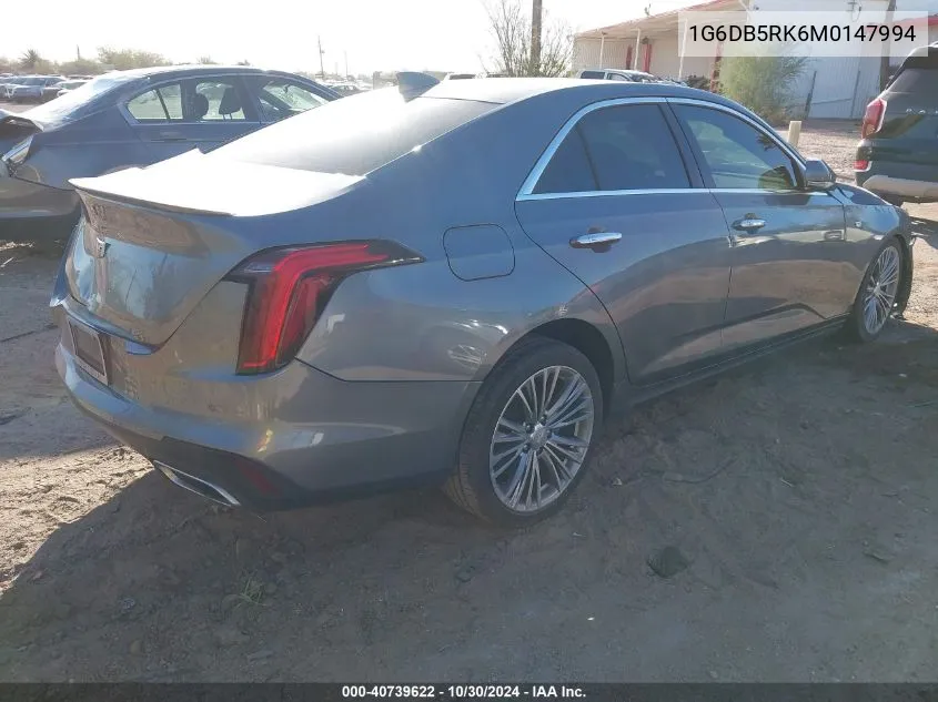 1G6DB5RK6M0147994 2021 Cadillac Ct4 Premium Luxury