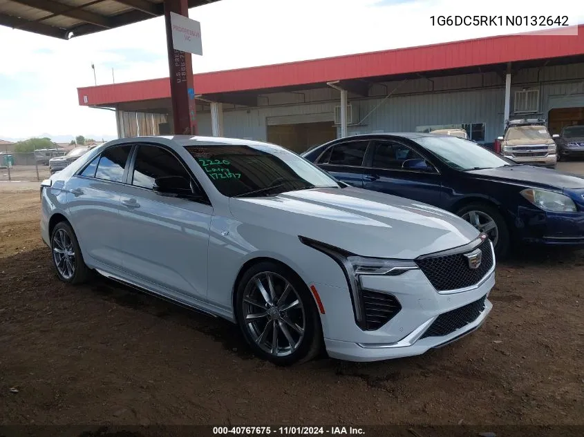 2022 Cadillac Ct4 Sport VIN: 1G6DC5RK1N0132642 Lot: 40767675