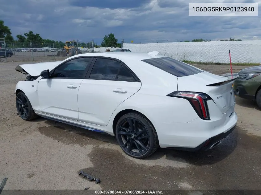 2023 Cadillac Ct4 Sport VIN: 1G6DG5RK9P0123940 Lot: 39798344