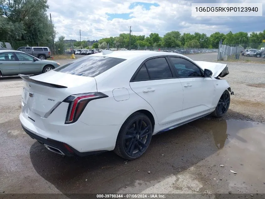 2023 Cadillac Ct4 Sport VIN: 1G6DG5RK9P0123940 Lot: 39798344