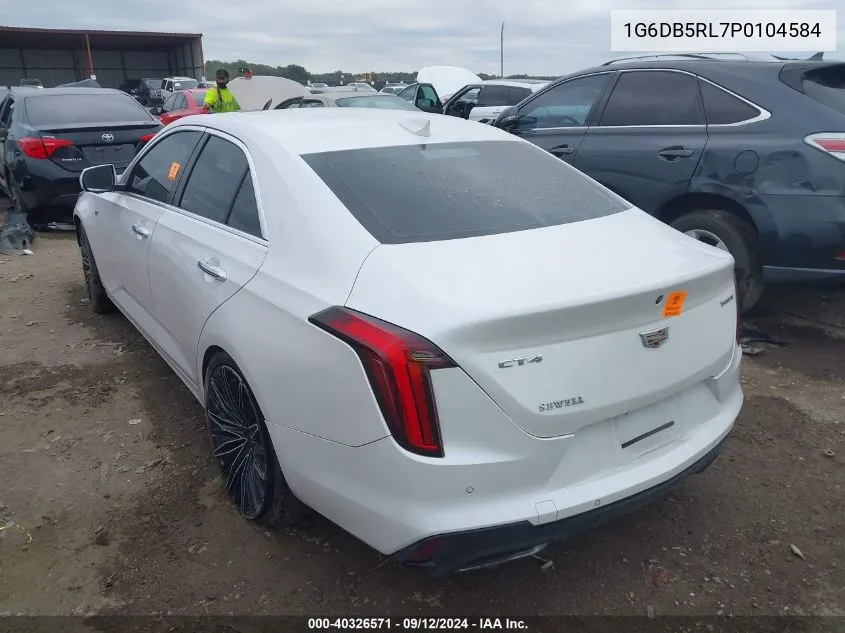 2023 Cadillac Ct4 Premium Luxury VIN: 1G6DB5RL7P0104584 Lot: 40326571