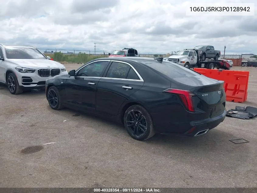 2023 Cadillac Ct4 Luxury VIN: 1G6DJ5RK3P0128942 Lot: 40328354