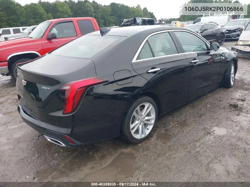 2023 Cadillac Ct4 Luxury VIN: 1G6DJ5RK2P0106866 Lot: 40359035