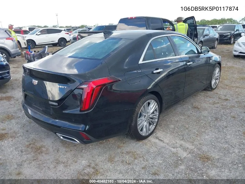 1G6DB5RK5P0117874 2023 Cadillac Ct4 Premium Luxury