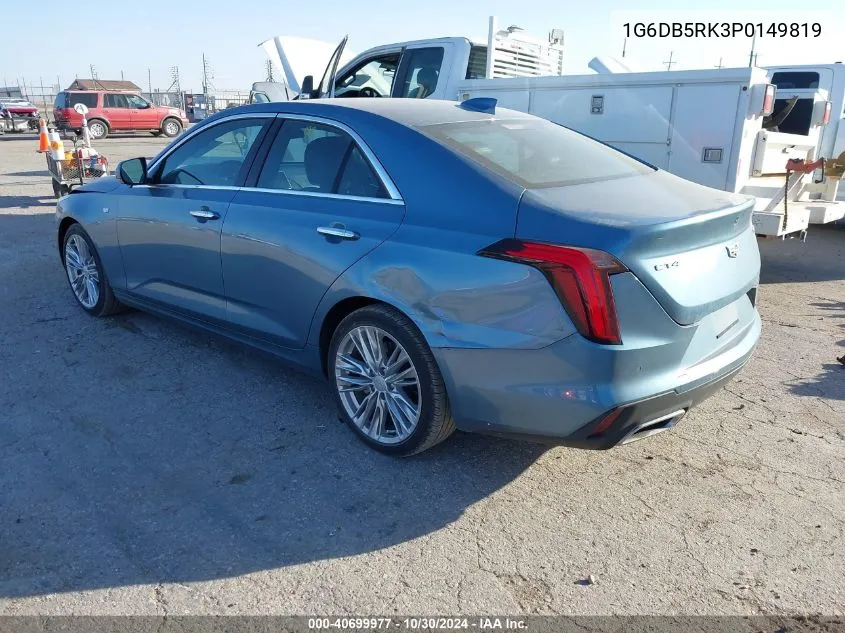 1G6DB5RK3P0149819 2023 Cadillac Ct4 Premium Luxury