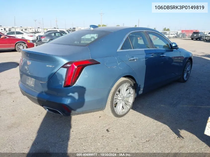 1G6DB5RK3P0149819 2023 Cadillac Ct4 Premium Luxury