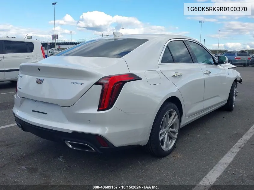 2024 Cadillac Ct4 Luxury VIN: 1G6DK5RK9R0100370 Lot: 40609157