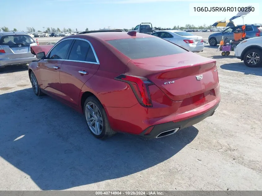 1G6DJ5RK6R0100250 2024 Cadillac Ct4 Luxury