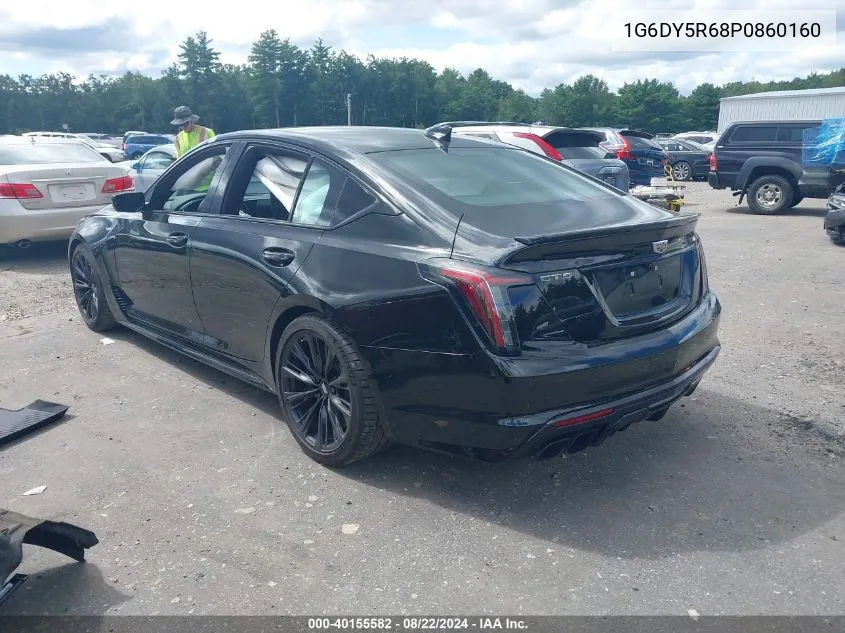 2023 Cadillac Ct5-V V-Series Blackwing VIN: 1G6DY5R68P0860160 Lot: 40155582