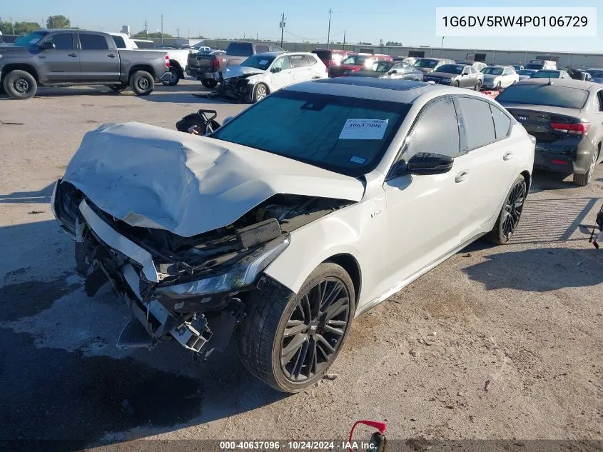 2023 Cadillac Ct5-V V-Series VIN: 1G6DV5RW4P0106729 Lot: 40637096