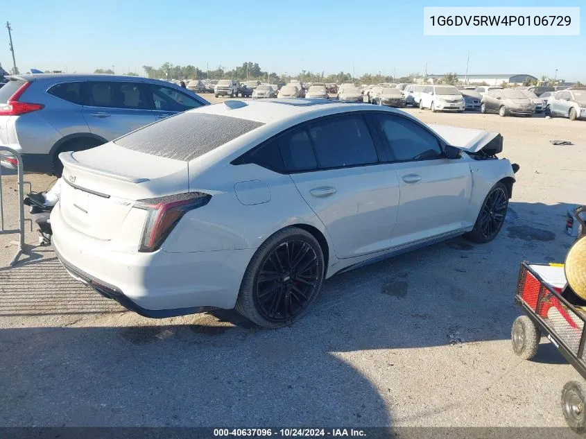 2023 Cadillac Ct5-V V-Series VIN: 1G6DV5RW4P0106729 Lot: 40637096