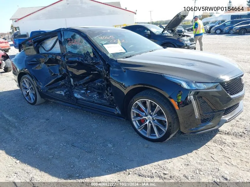 2023 Cadillac Ct5-V V-Series VIN: 1G6DV5RW0P0154664 Lot: 40652222